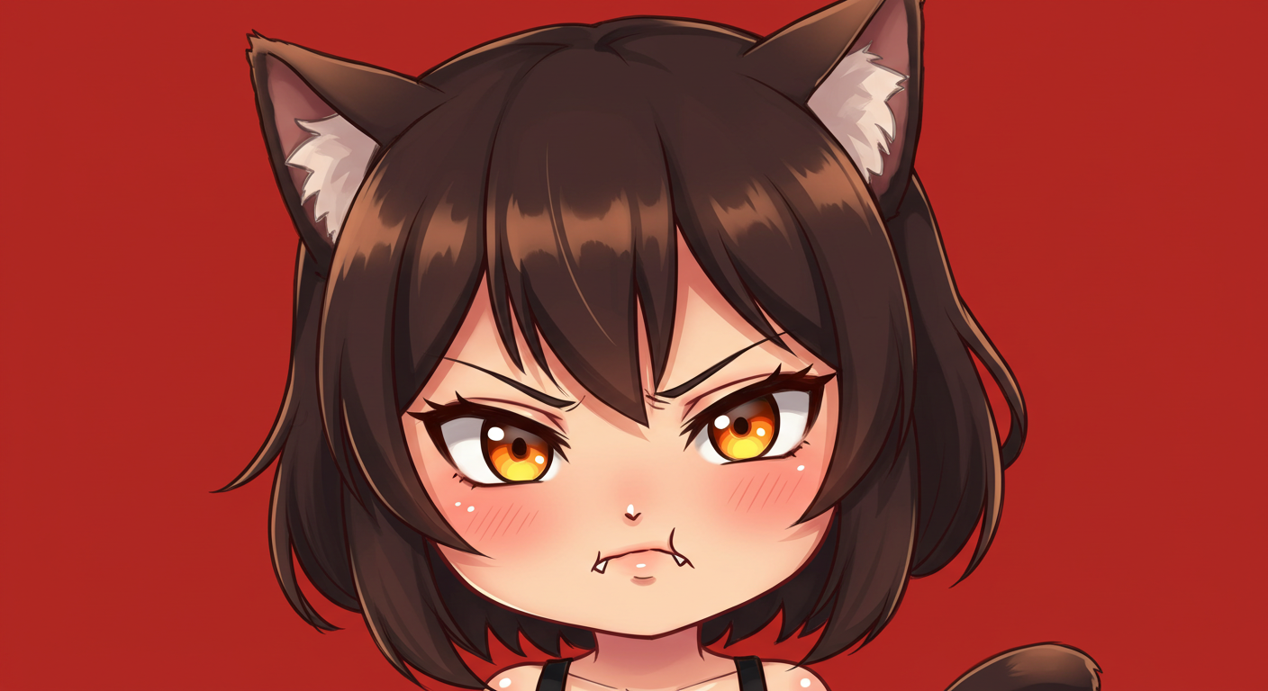 impatient chibi girl